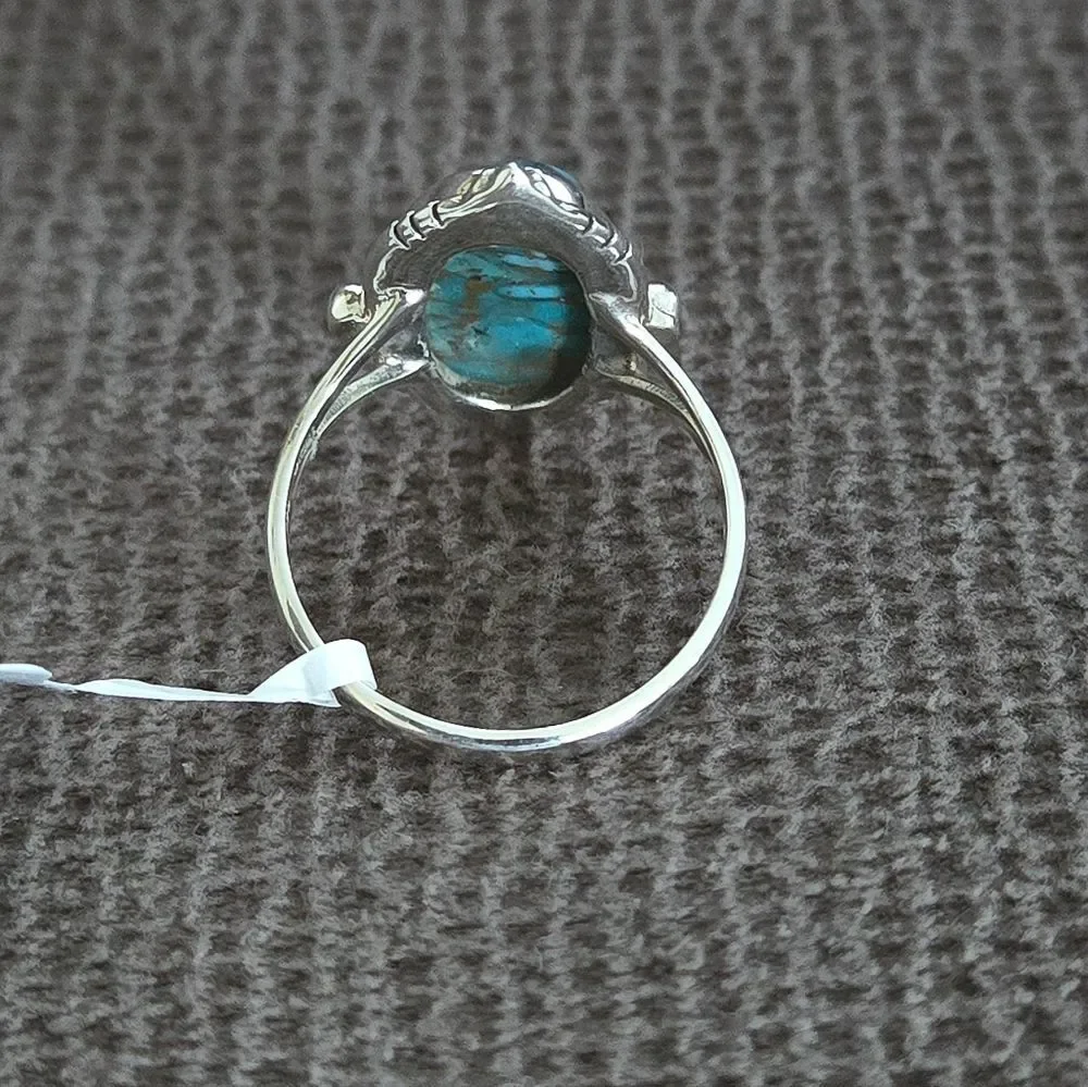 ✨️HP✨️ Shivam Oval Shaped Blue💙 Copper Turquoise Statement Ring💍 - NWT